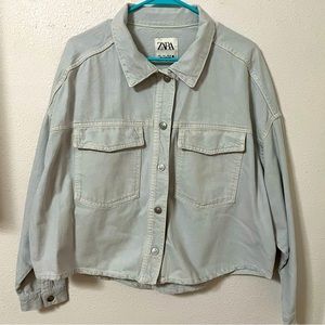 Zara oversized denim jacket